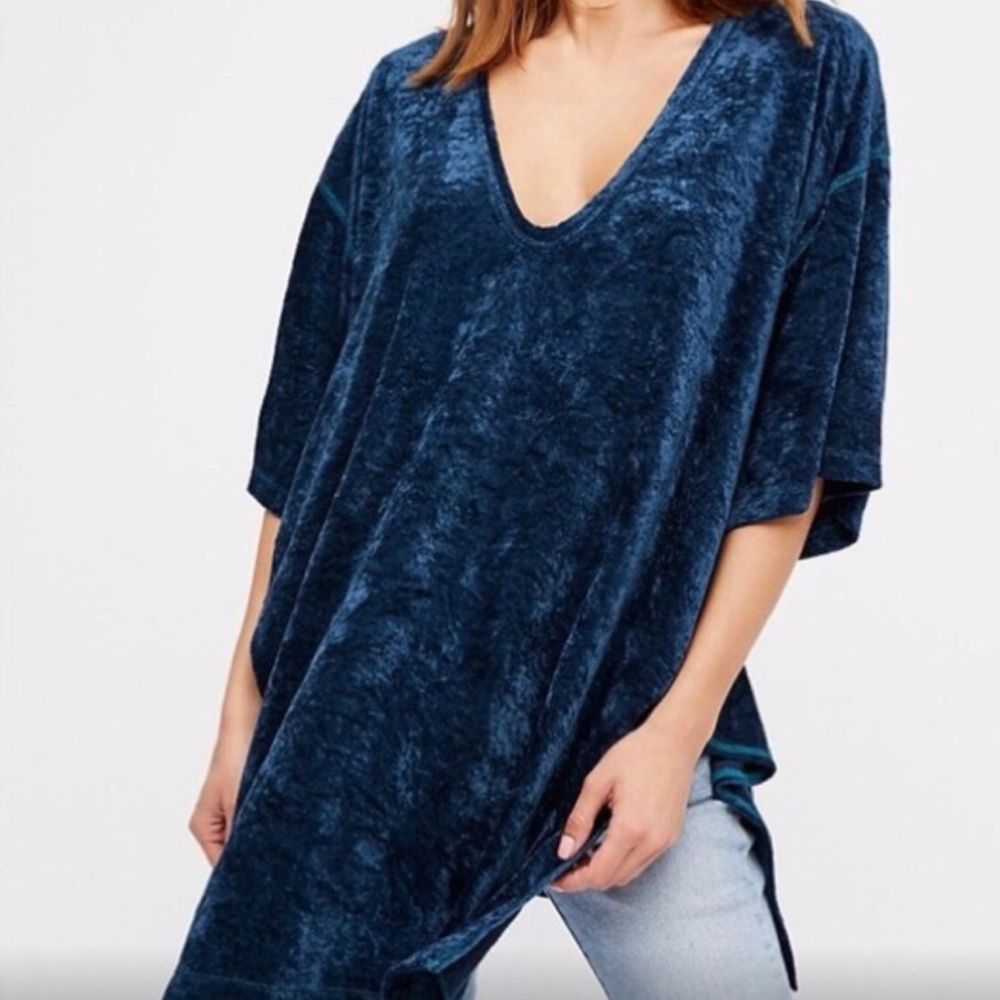 Free People velvet tunic